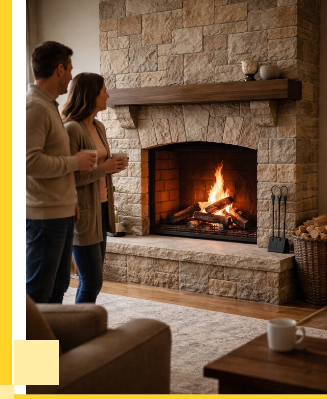 Каменные камины на заказ в Великих Луке от 186066 р. | ЭриданВкл