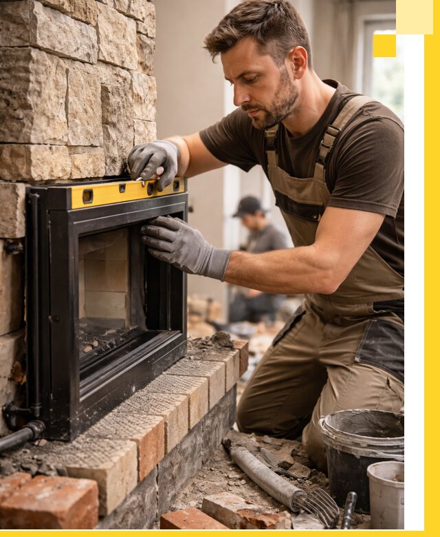 Дровяные камины под ключ в Великих Луке: монтаж, обустройство