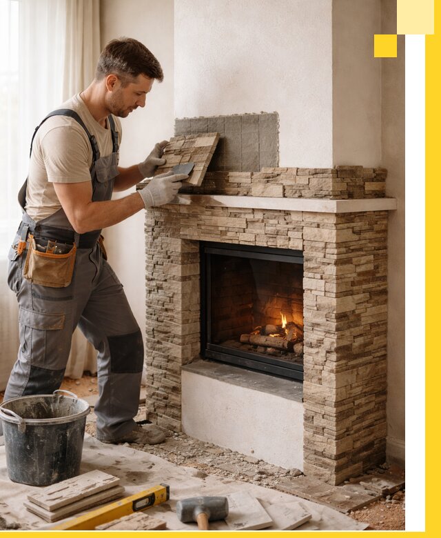 Изготовление и монтаж каминов для дома под ключ в Великих Луке