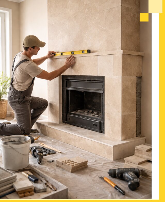 Установка и монтаж каминов в частном доме под ключ в Великих Луке