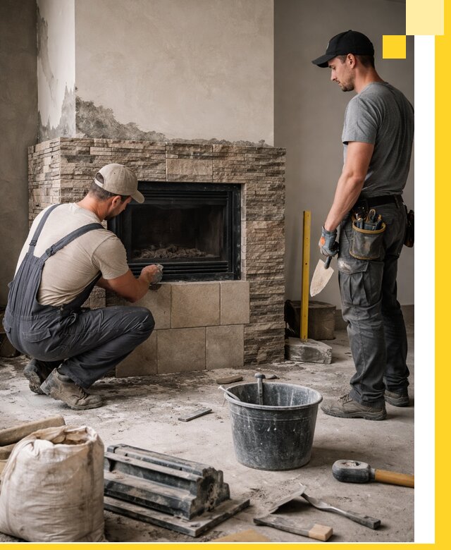 Камины под ключ в Великих Луке: проект, изготовление и монтаж