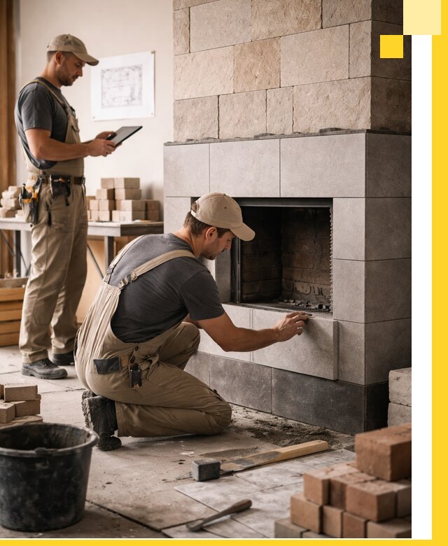 Индивидуальные проекты каминов и каминных систем в Великих Луке