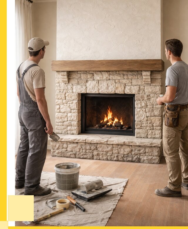 Отделка каминов в Великих Луке от 6719 р. под ключ | ЭриданВкл