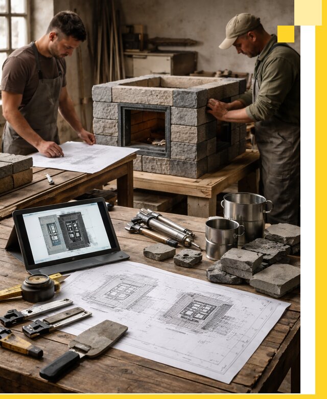 Разработка проектов печей с согласованием и монтажом в Великих Луке