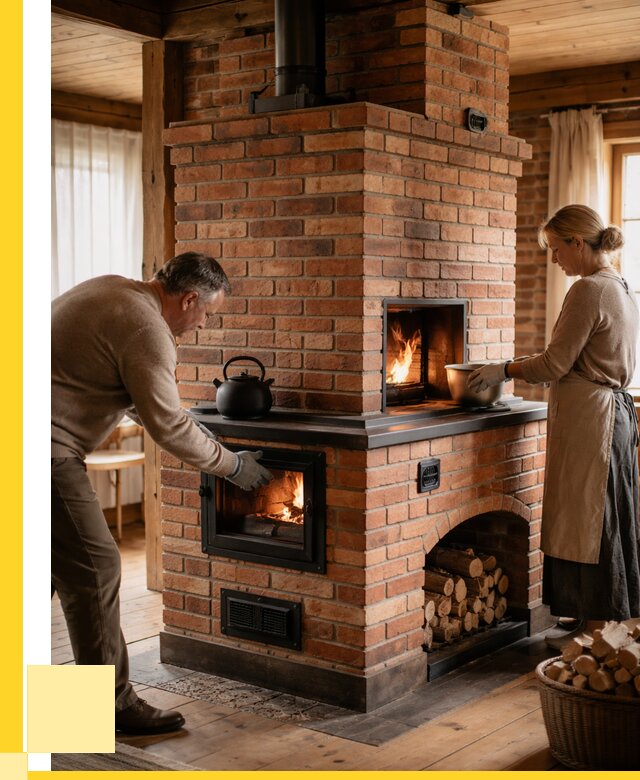 Печи для загородного дома под ключ в Великих Луке от 82696 р. | ЭриданВкл