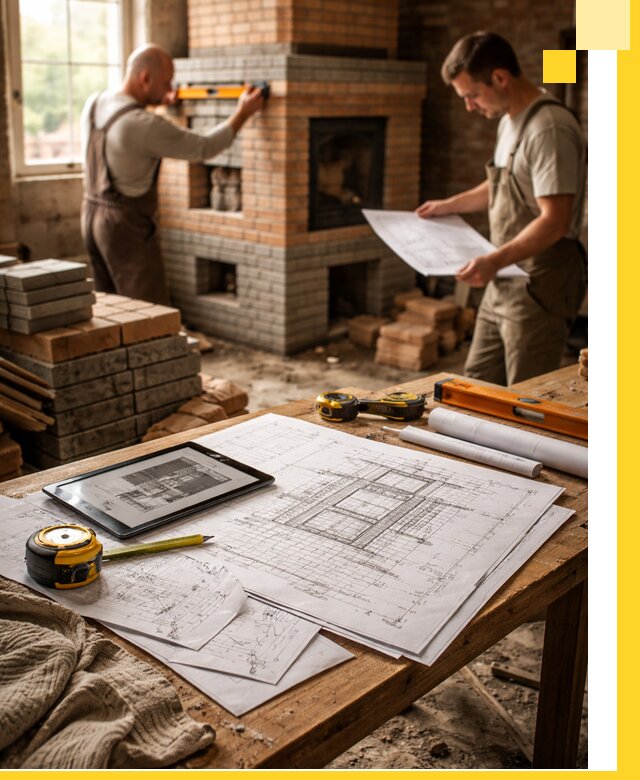 Проекты печей и каминов с индивидуальным дизайном в Великих Луке