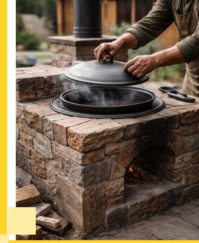 Печи для казана в Великих Луке по цене от 18607 р. | ЭриданВкл