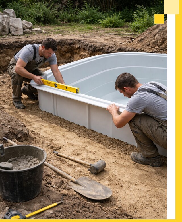 Производство и установка пластиковых бассейнов в Великих Луке под ключ
