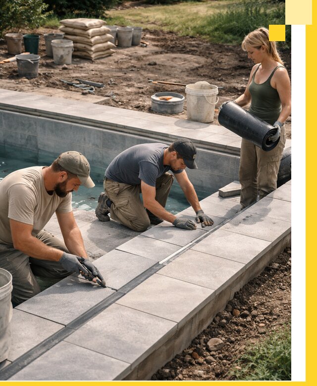 Строительство и монтаж уличных бассейнов под ключ в Великих Луке