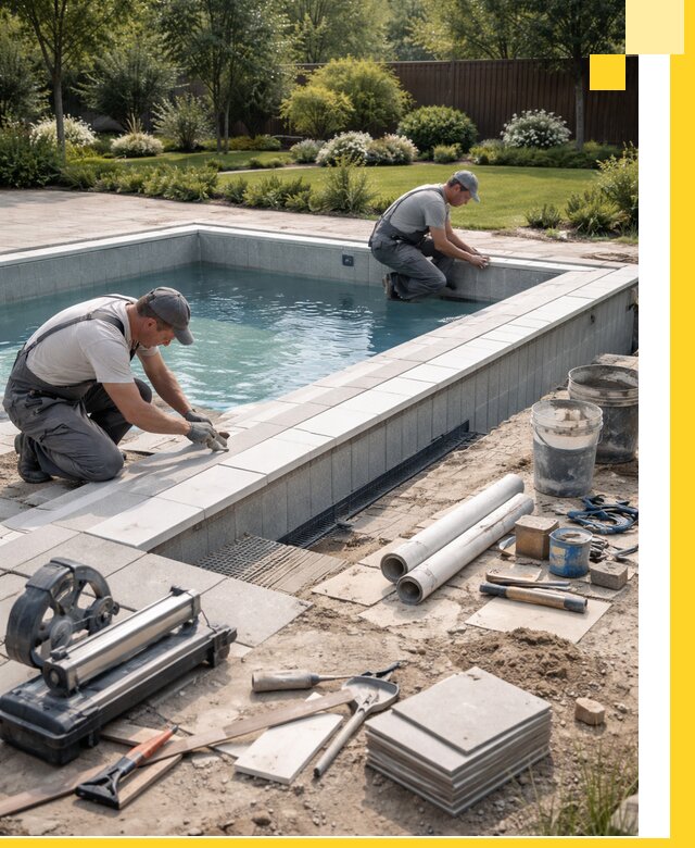 Строительство открытых бассейнов под ключ в Великих Луке профессионально