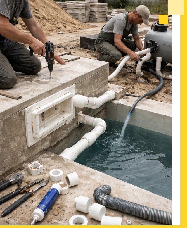 Строительство скиммерных бассейнов под ключ в Великих Луке