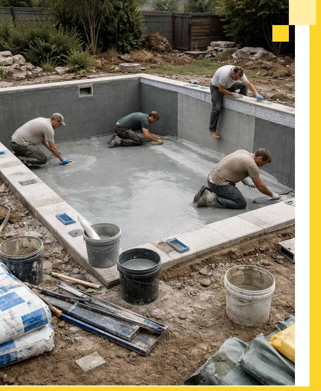 Изготовление и монтаж чаши бассейна под ключ в Великих Луке