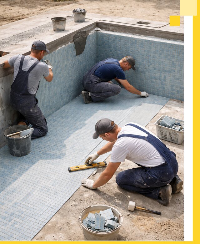 Укладка и установка плитки для бассейнов под ключ в Великих Луке