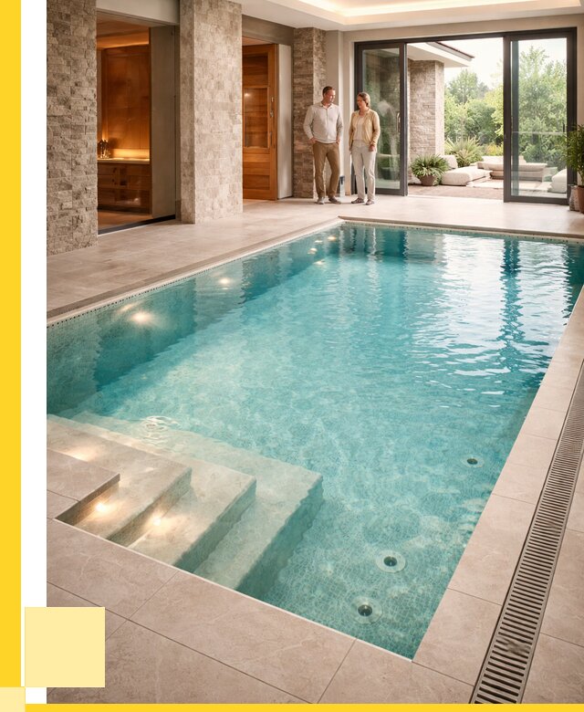 Бассейн во дворе в Великих Луке: проект, отделка от 1240440 р. | ЭриданВкл