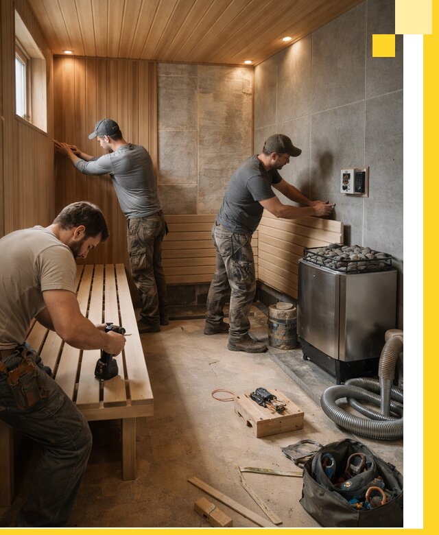 Сауны под ключ в Великих Луке, проектирование, строительство, отделка