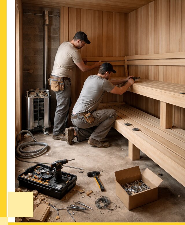 Монтаж саун под ключ в Великих Луке от 124044 р. | ЭриданВкл