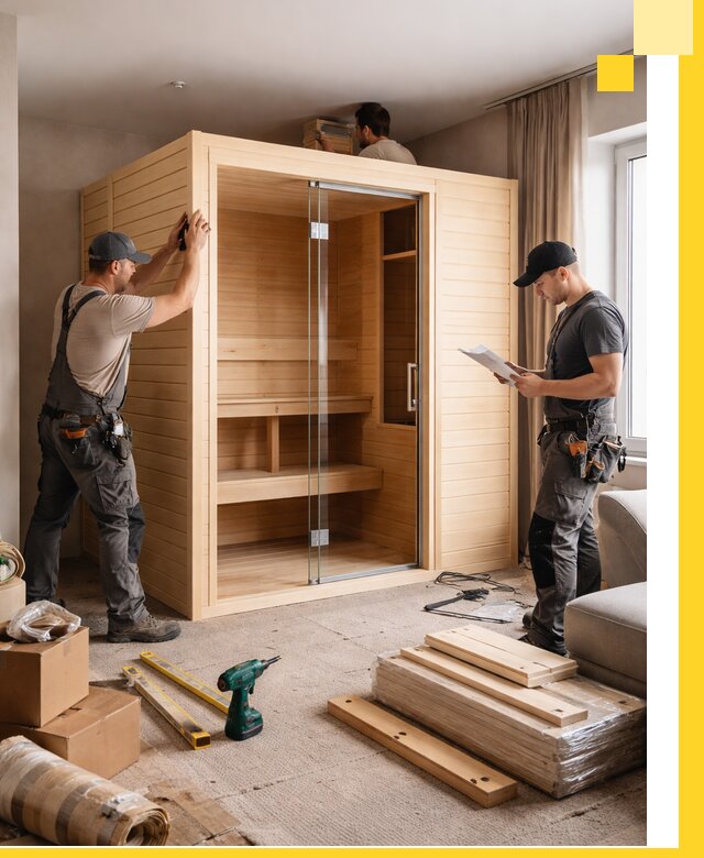 Установка и благоустройство саун в квартире в Великих Луке