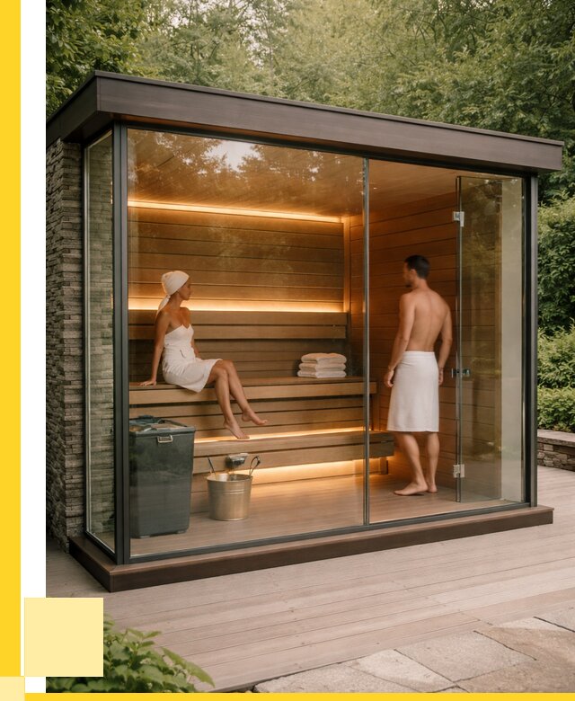 Сауна стеклянная и двери для сауны в Великих Луке от 258425 р. | ЭриданВкл