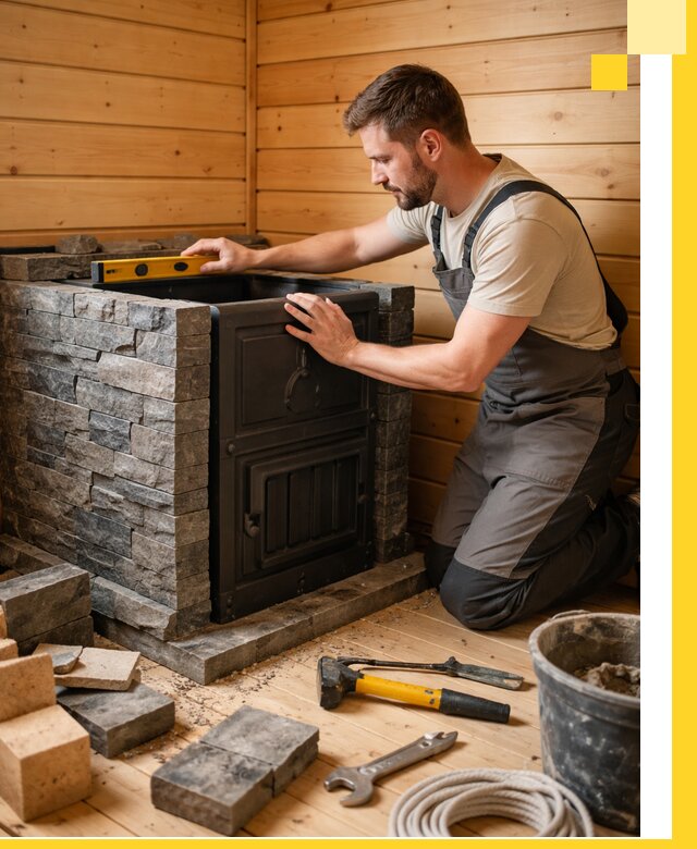 Производство и установка печей для саун под ключ в Великих Луке