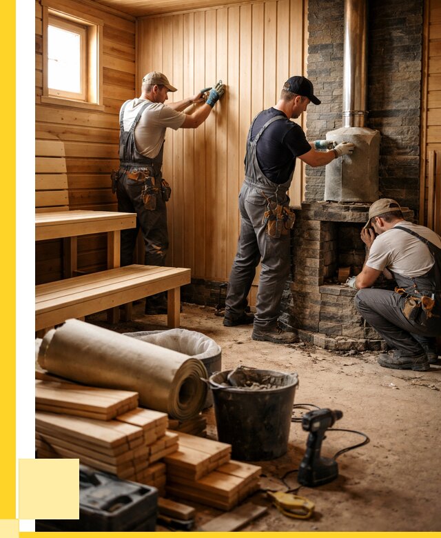 Ремонт бань под ключ в Великих Луке от 46517 р. | ЭриданВкл