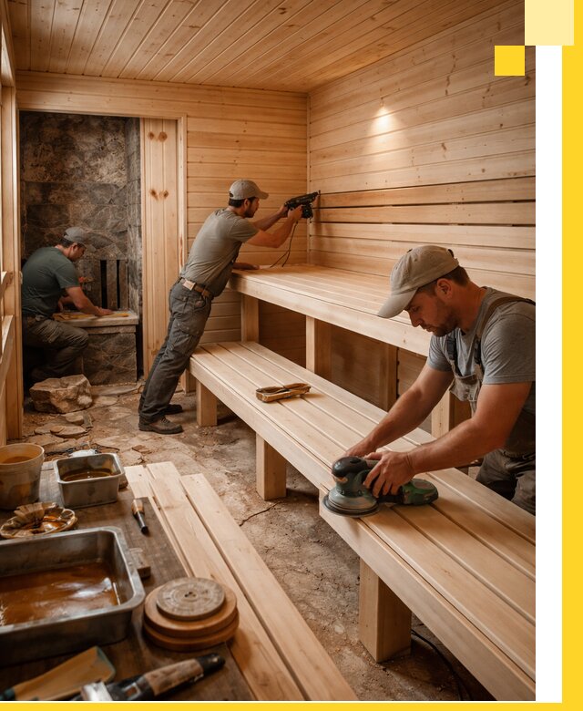 Профессиональная отделка бань в Великих Луке под ключ, с гарантией