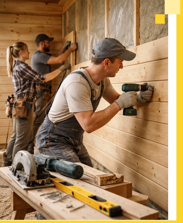 Обшивка бань под ключ в Великих Луке: отделка стен и потолков