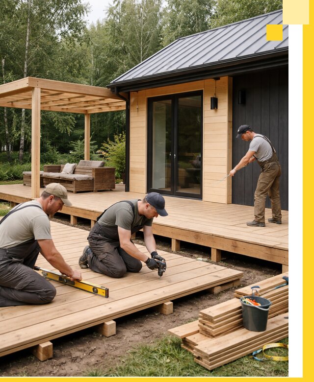 Строительство бань с террасой и бассейном под ключ в Великих Луке