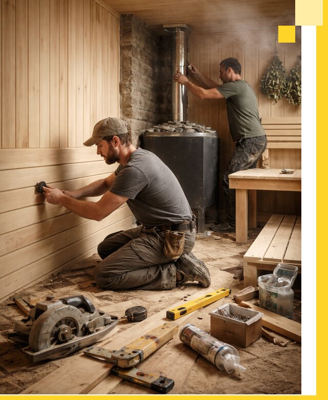 Полное строительство и оснащение парных под ключ в Великих Луке