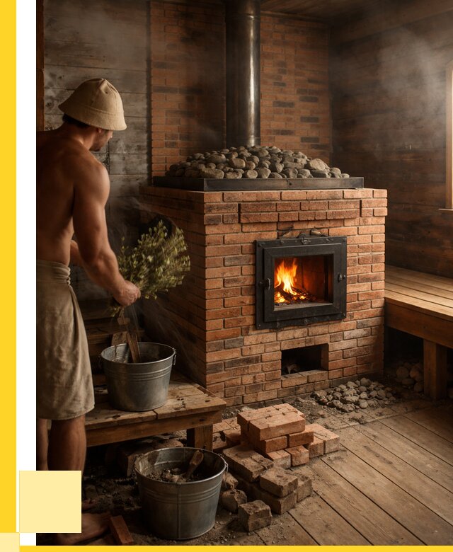 Кирпичные банные печи в Великих Луке от 93033 р. | ЭриданВкл