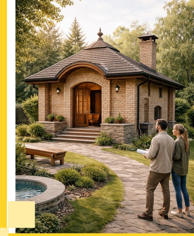 Проект кирпичной бани в Великих Луке от 31011 р. | ЭриданВкл