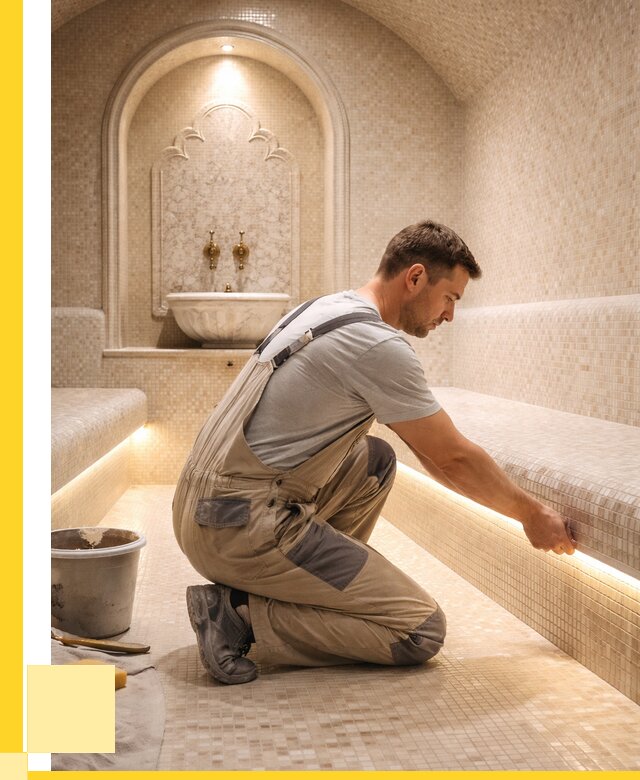 Отделка хамамов под ключ в Великих Луке от 5685 р. | ЭриданВкл