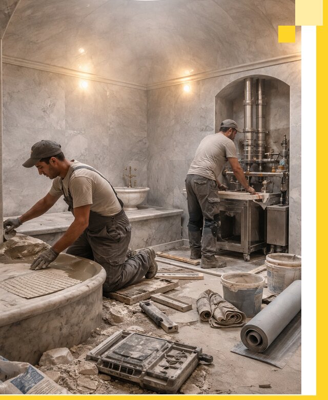 Строительство турецких бань хаммам под ключ в Великих Луке