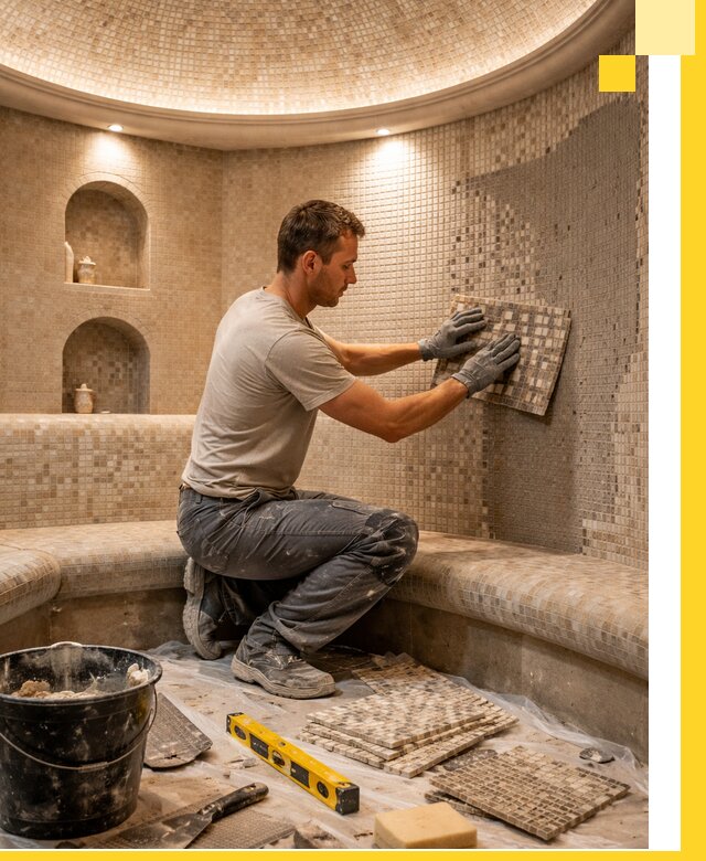 Устройство и монтаж домашнего хамама под ключ в Великих Луке