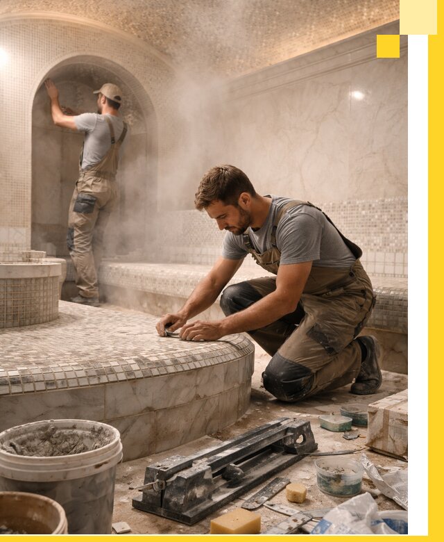 Профессиональный дизайн хамама и SPA под ключ в Великих Луке